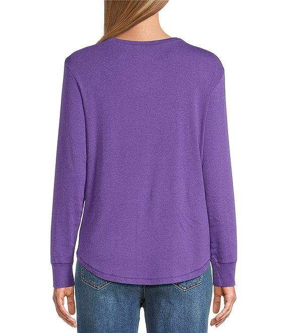 Westbound Long Sleeve Crew Neck Knit Tee Product Image