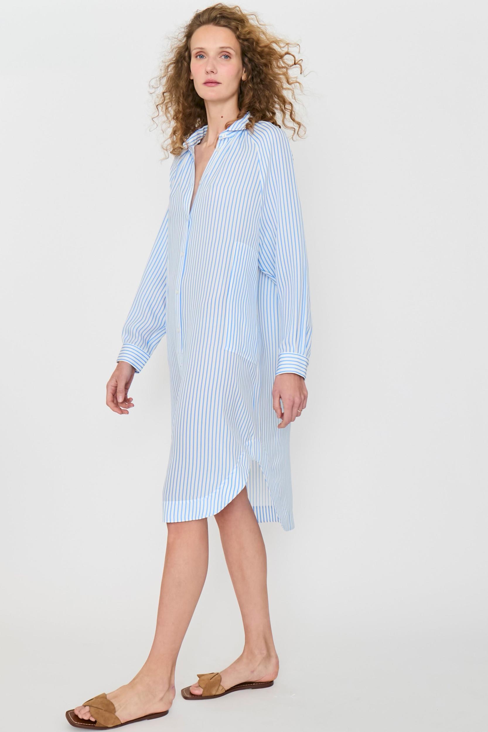 The Silk Madrid - White/Blue Product Image