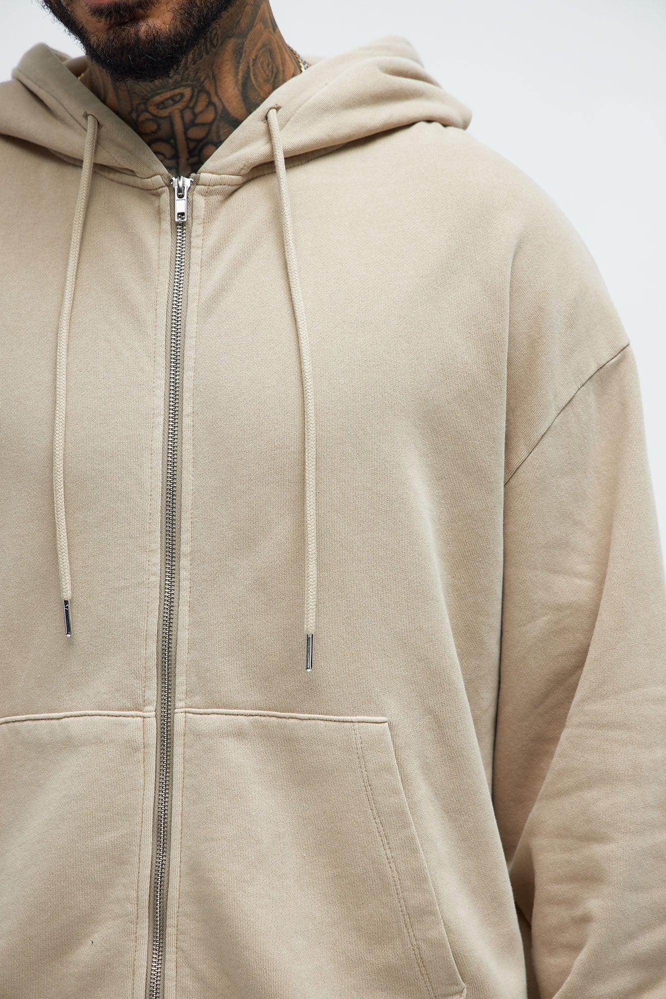 Leisure Club Zip Up Hoodie - Grey Product Image