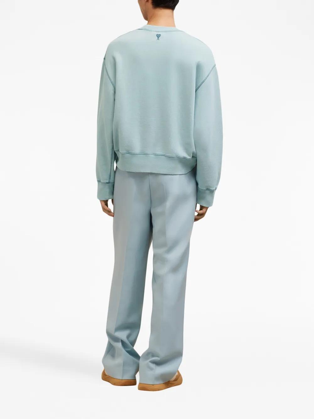 embroidered-logo cotton sweatshirt  Product Image