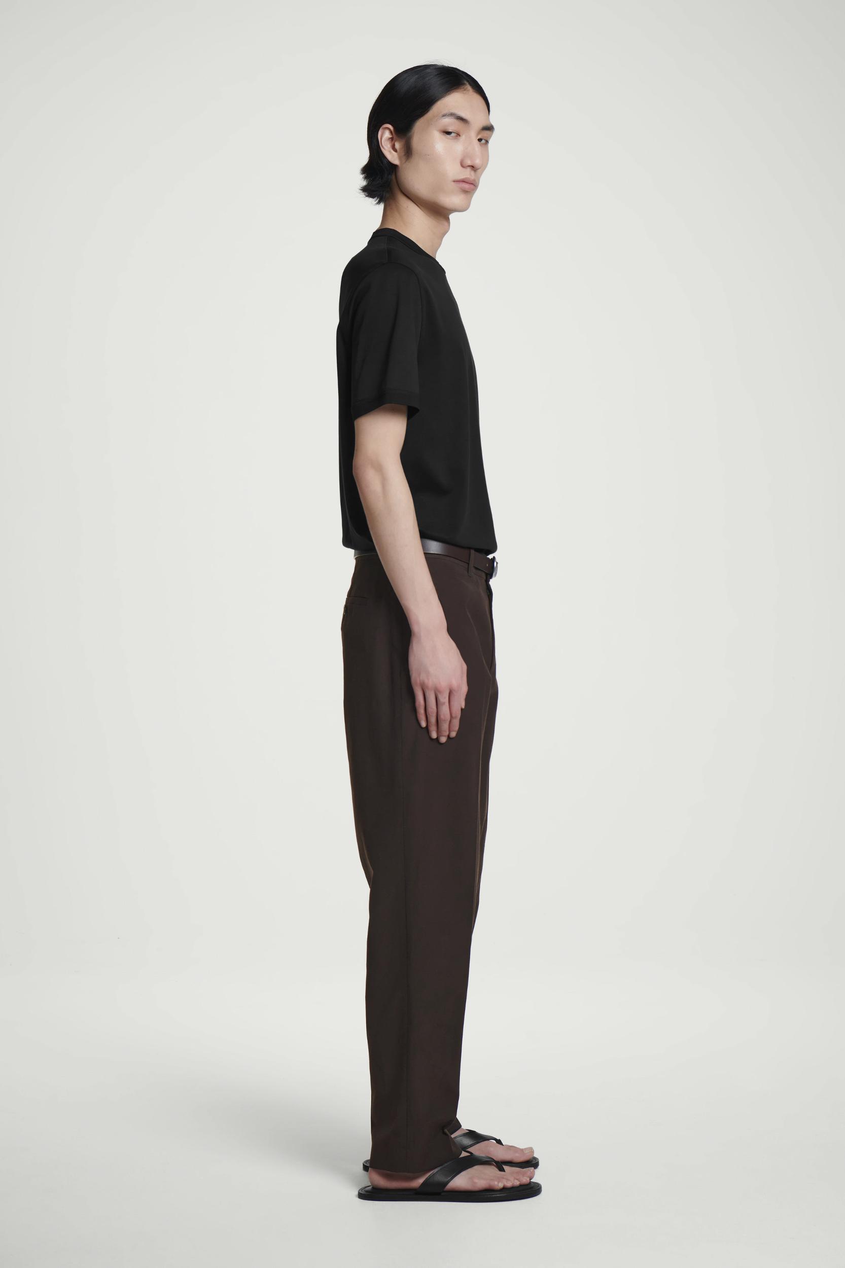 REGULAR-FIT MERCERIZED-COTTON T-SHIRT Product Image