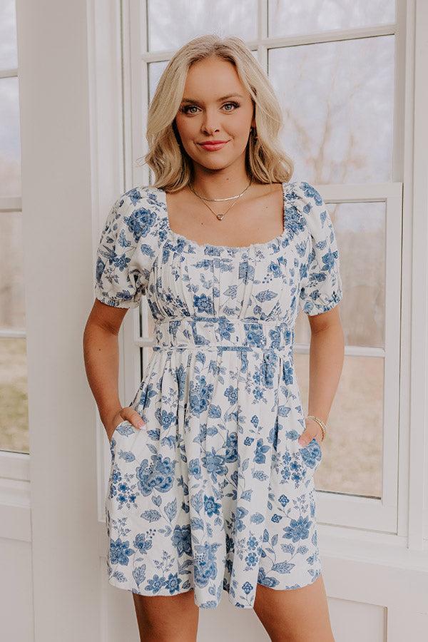 Floral Daydream Denim Romper Product Image