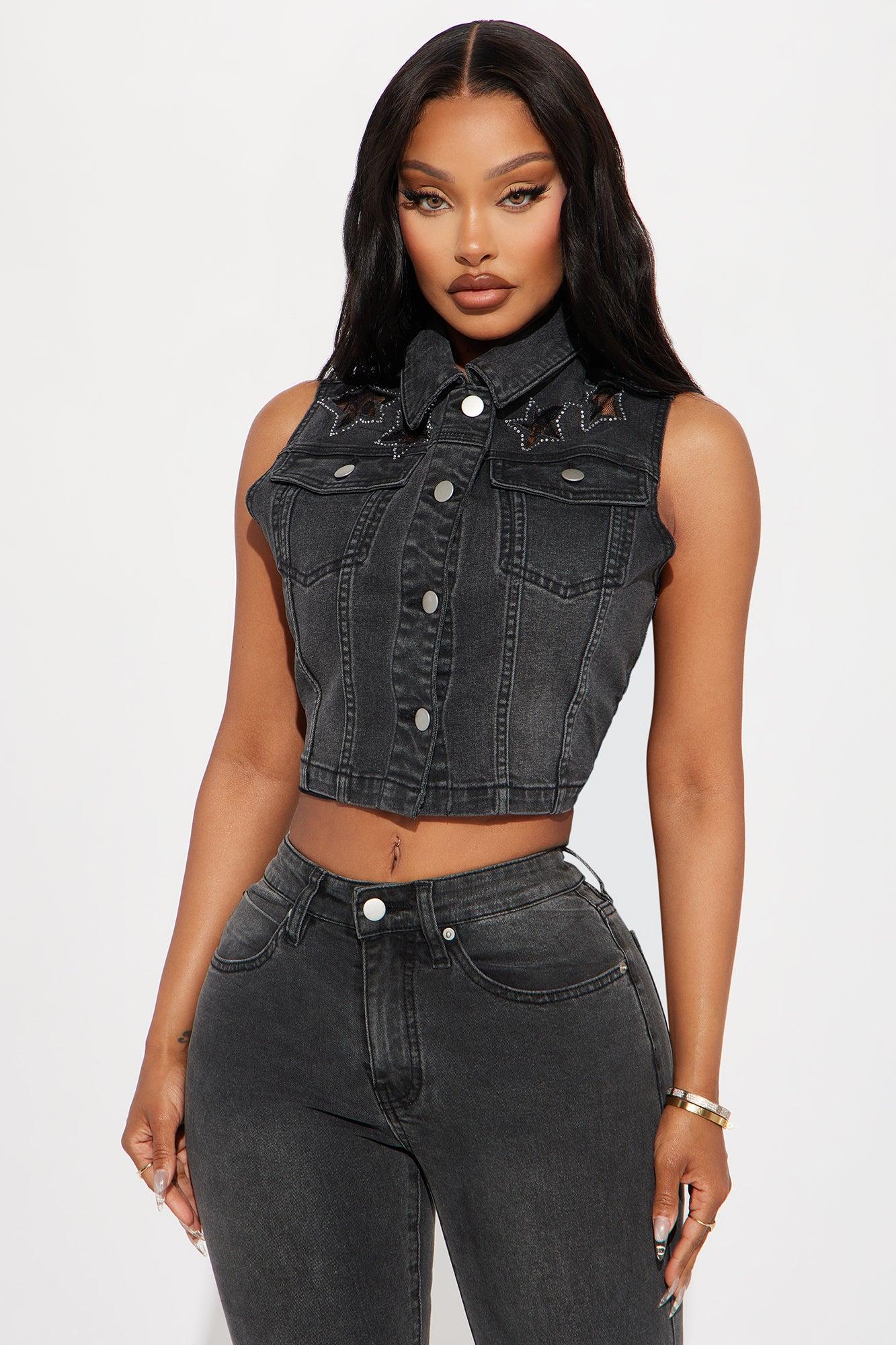 Nashville Star Denim Vest - Black Wash Product Image