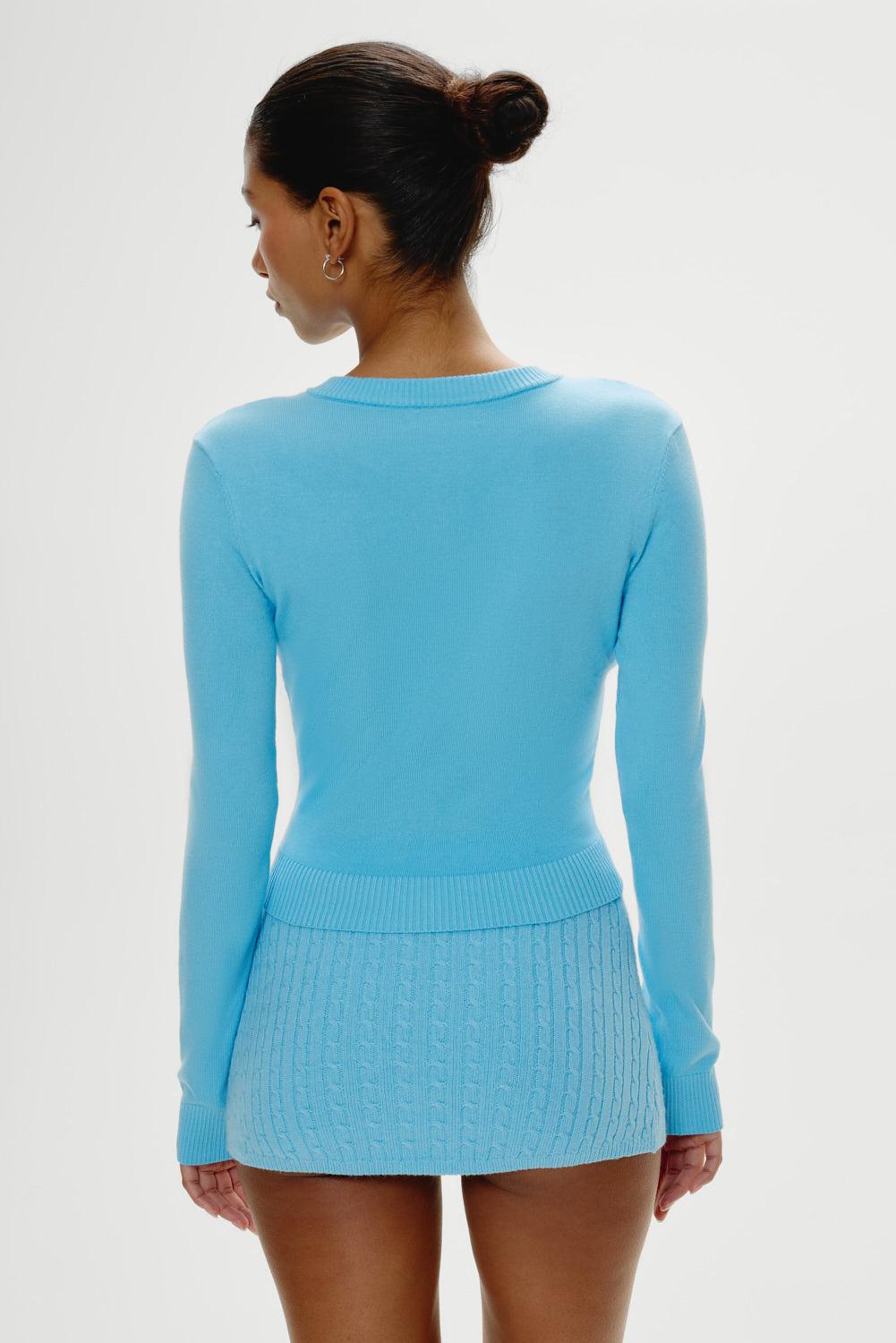 Romeo Underwire Bikini Top - Blue Vanilla Product Image