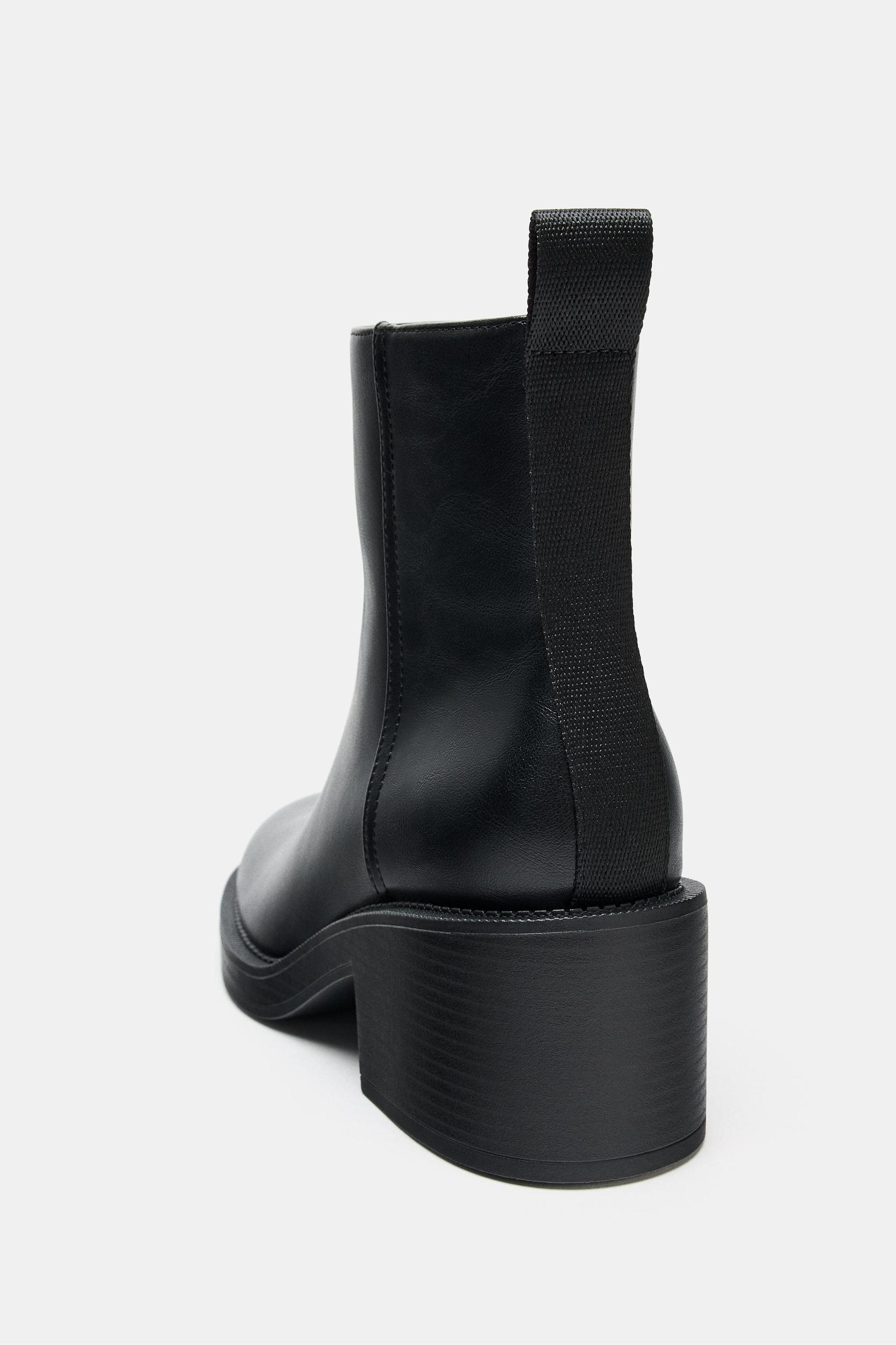 BLOCK HEEL ANKLE BOOTS Product Image