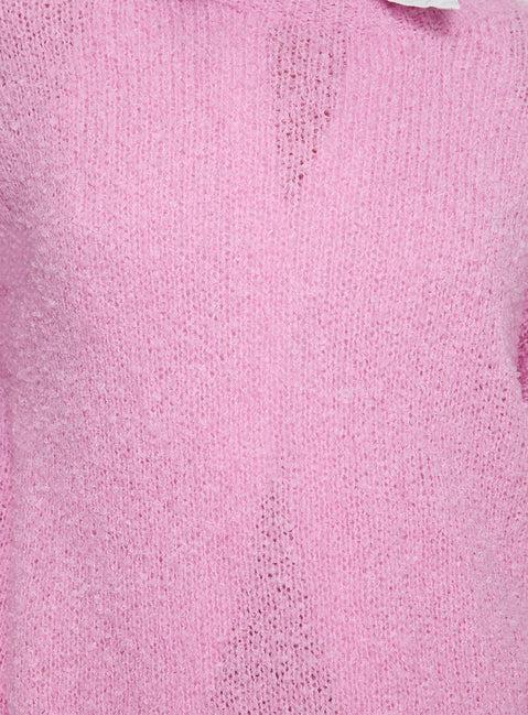 Niomie Knit Sweater Pink Product Image