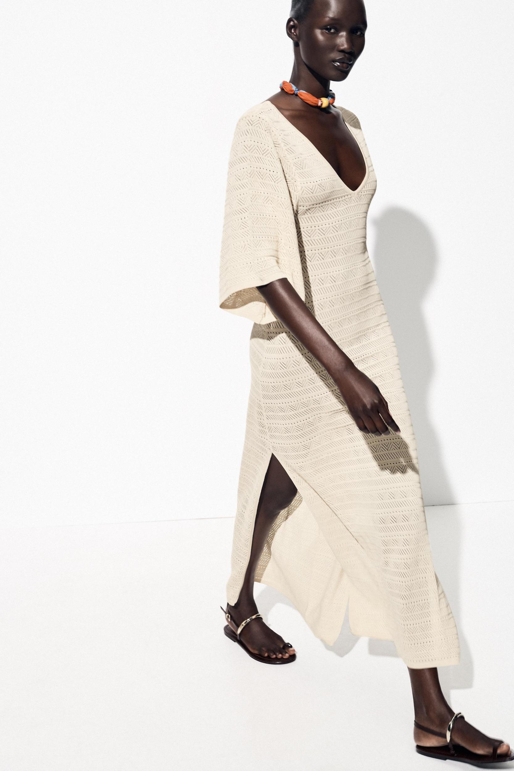 POINTELLE KNIT MAXI DRESS Product Image