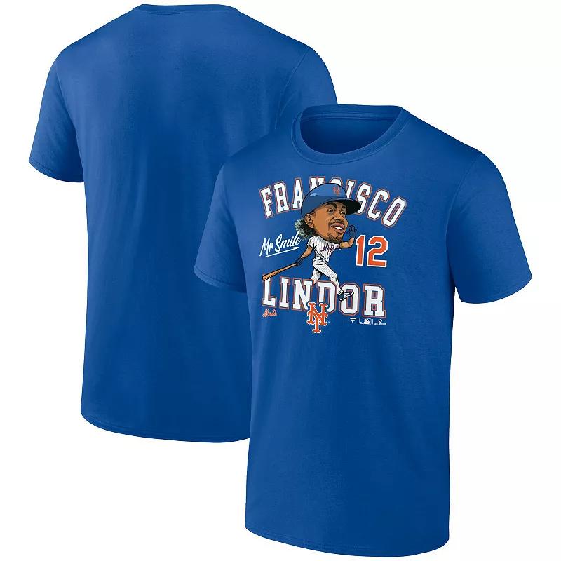 Men's Fanatics Francisco Lindor Royal New York Mets Hometown Caricature T-Shirt,  Product Image