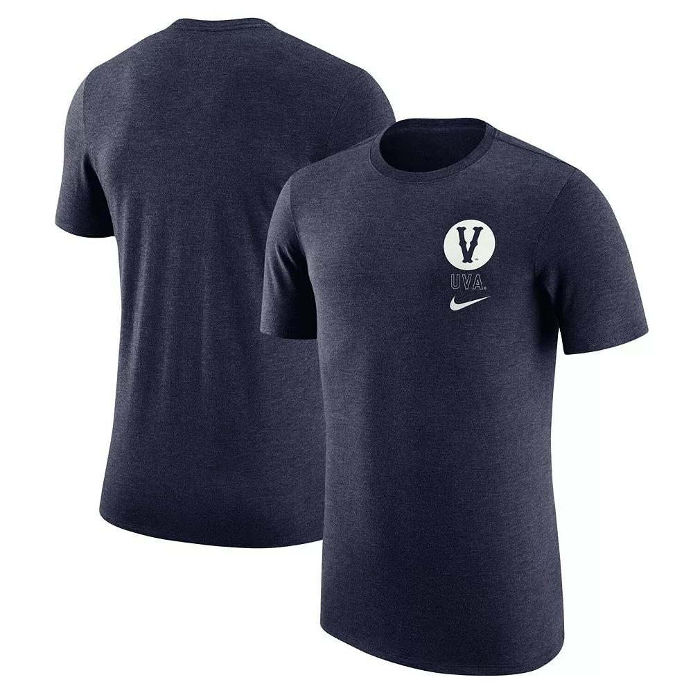 Men's Nike Navy Gonzaga Bulldogs Retro Tri-Blend T-Shirt, Size: 2XL, Zag Blue Product Image