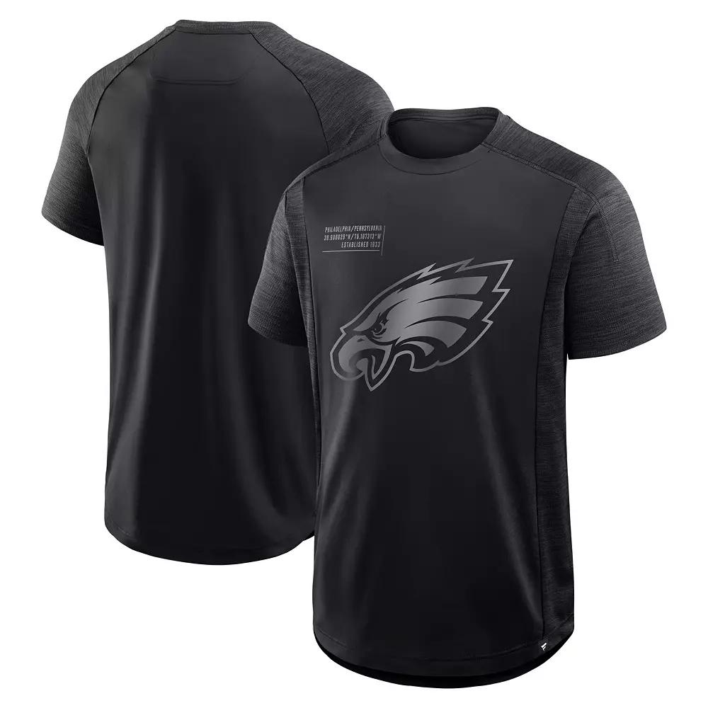 Men's Fanatics Black Philadelphia Eagles Deceptive Juke T-Shirt,  Product Image