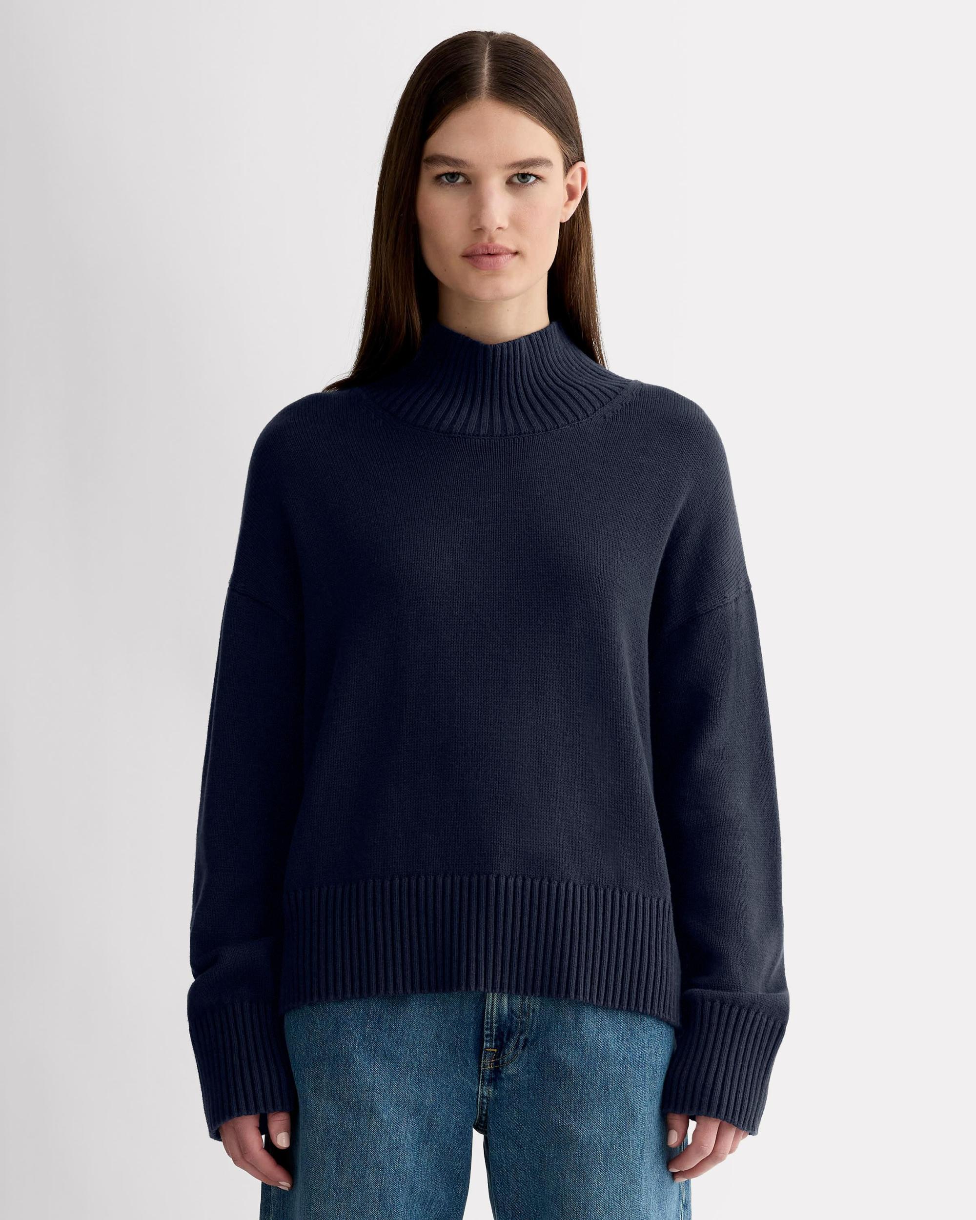 Womens Boxy Turtleneck in Everyday Cotton Sweater by Everlane Product Image