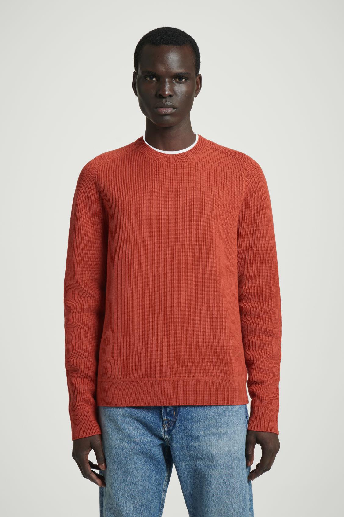 RIBBED MERINO WOOL SWEATER Product Image