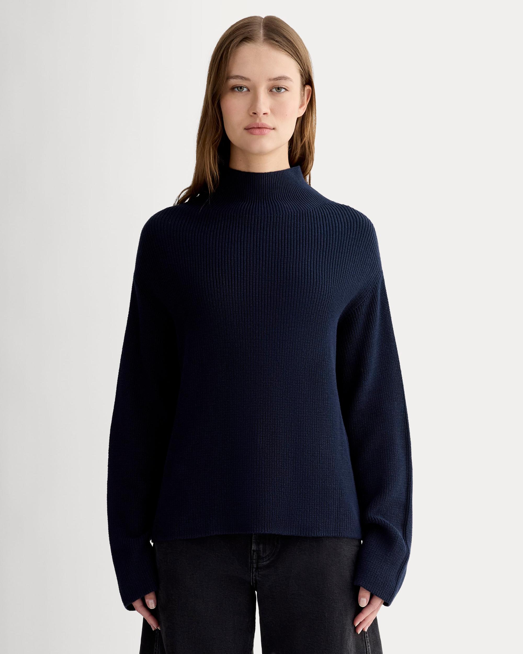 Womens Slouchy Funnel Neck in Everyday Cotton Sweater by Everlane Product Image