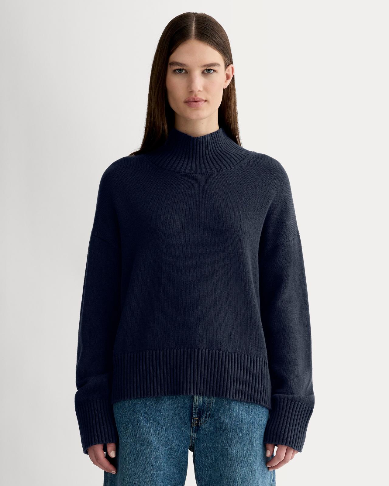 Womens Boxy Turtleneck in Everyday Cotton Sweater by Everlane Product Image