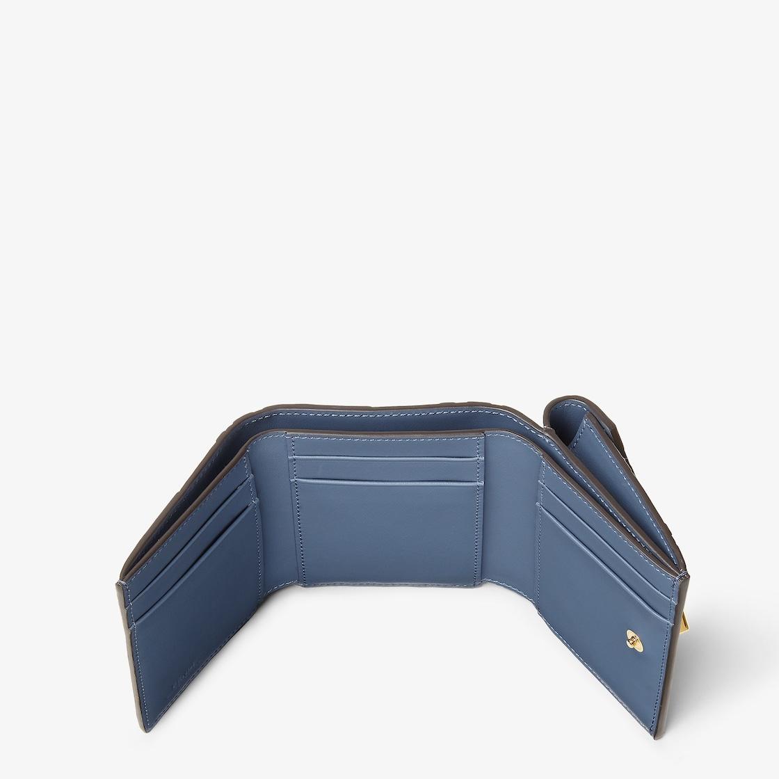 FF Diamonds WalletBlue leather wallet Product Image