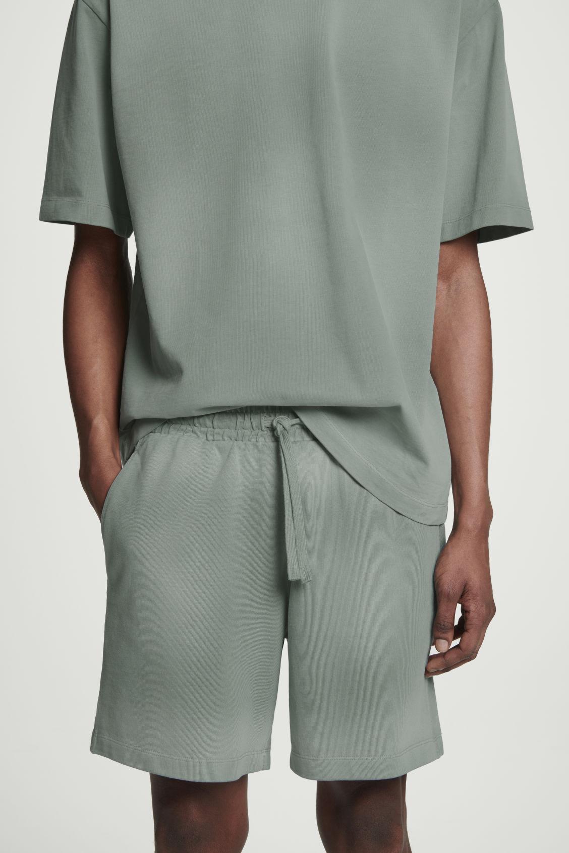 WASHED-JERSEY DRAWSTRING SHORTS Product Image