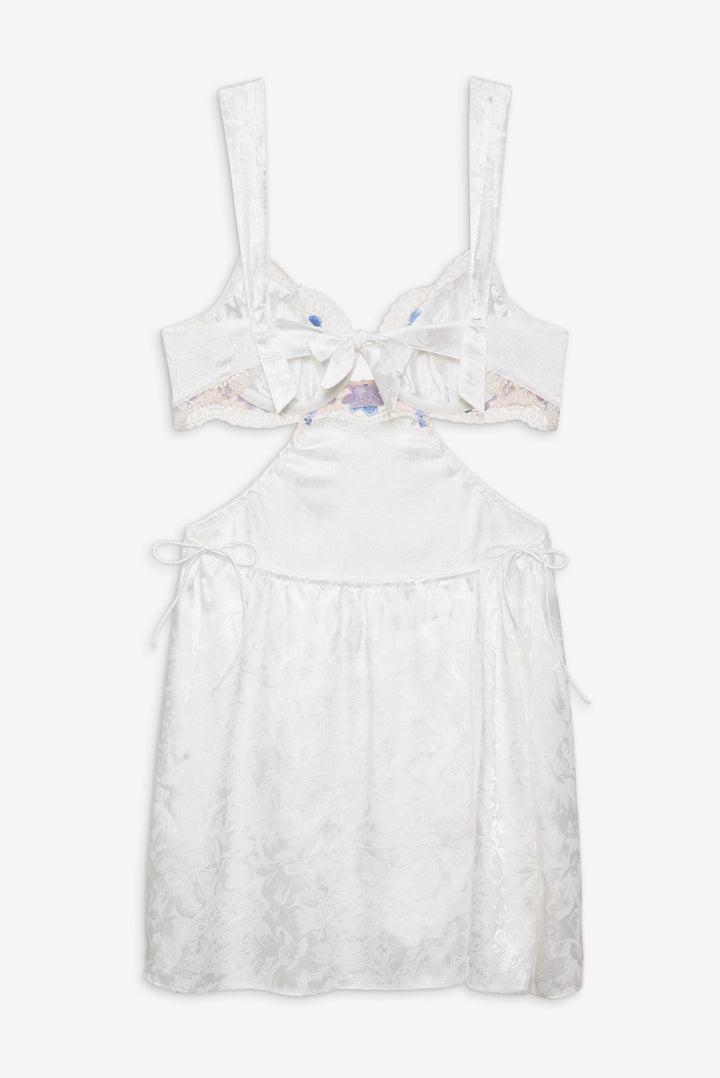 Festival Rose Slip Dress — Blue Product Image