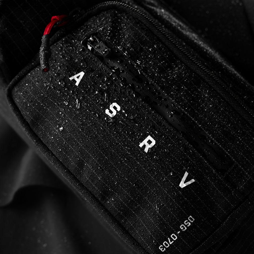 0703. Cordura® Tech Crossbody Pack - Black "Grid" Product Image