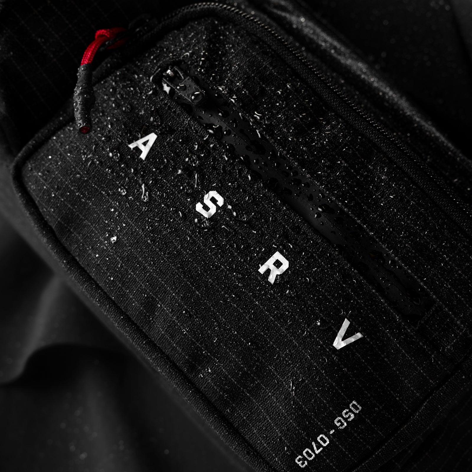 0703. Cordura® Tech Crossbody Pack - Black "Grid" Product Image