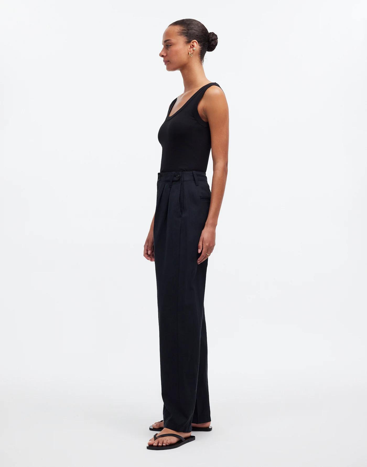 The Petite Harlow Wide-Leg Pant Product Image