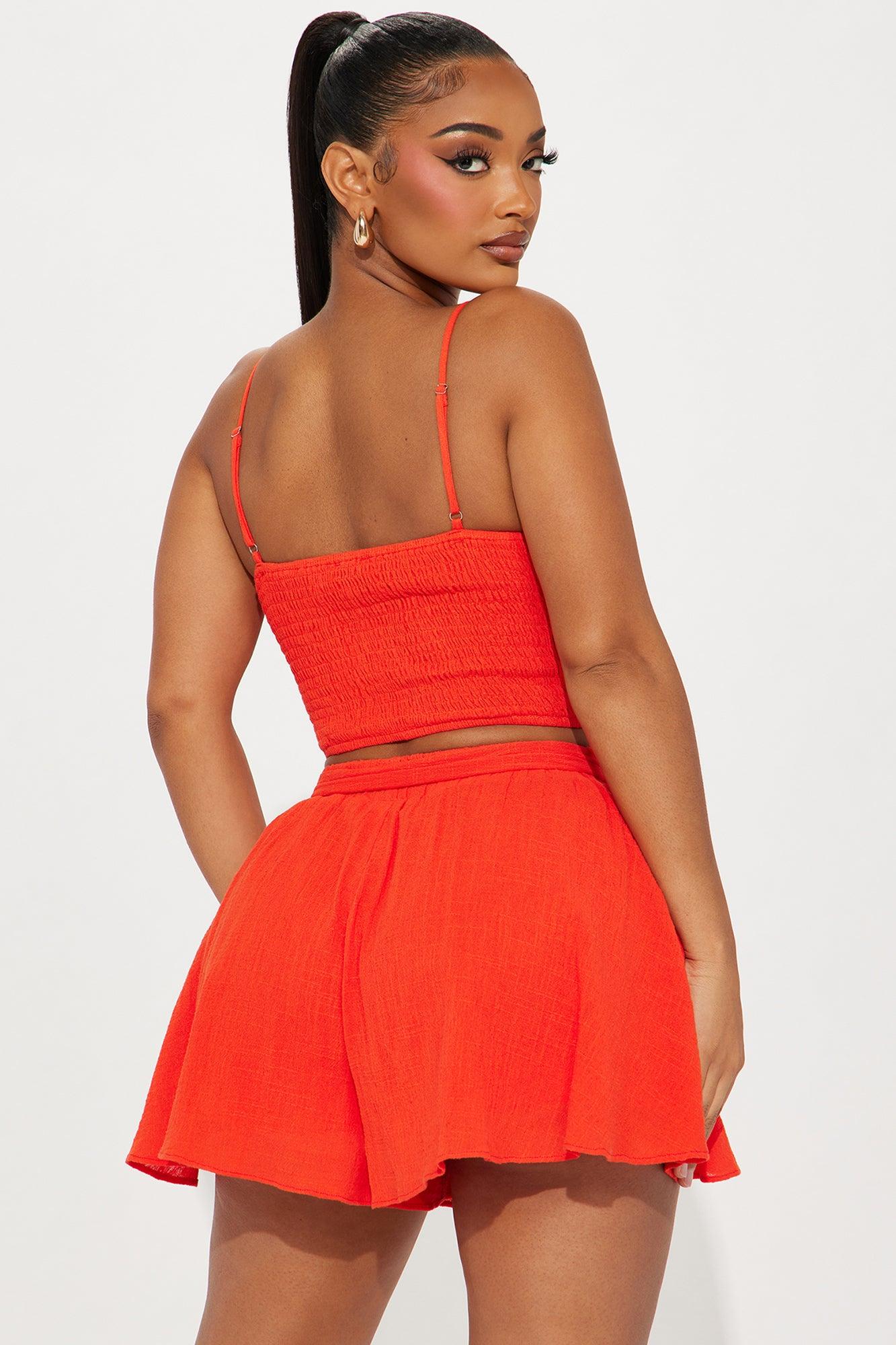 Beach Paradise Short Set - Orange Product Image