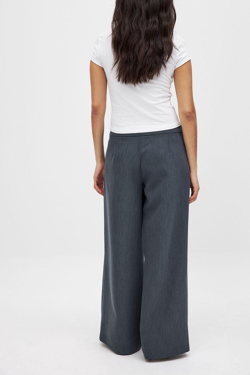 Elastic Cotton Detailed Suit Pants Product Image