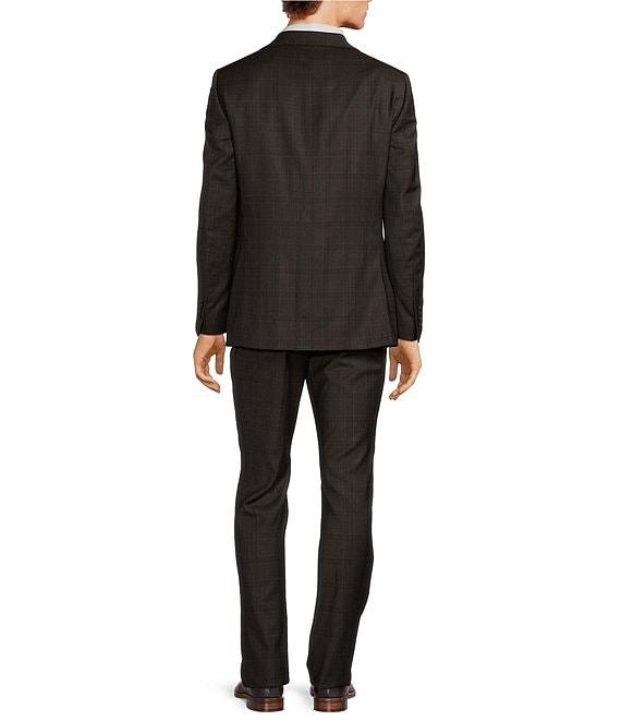 Hickey Freeman Classic Fit Pleated Plaid Pattern 2-Piece Suit Product Image