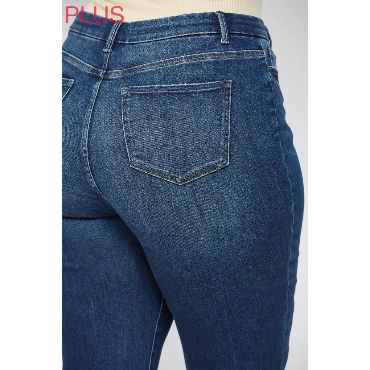 Mica Denim High Rise Boot Cut Denim Jeans Product Image