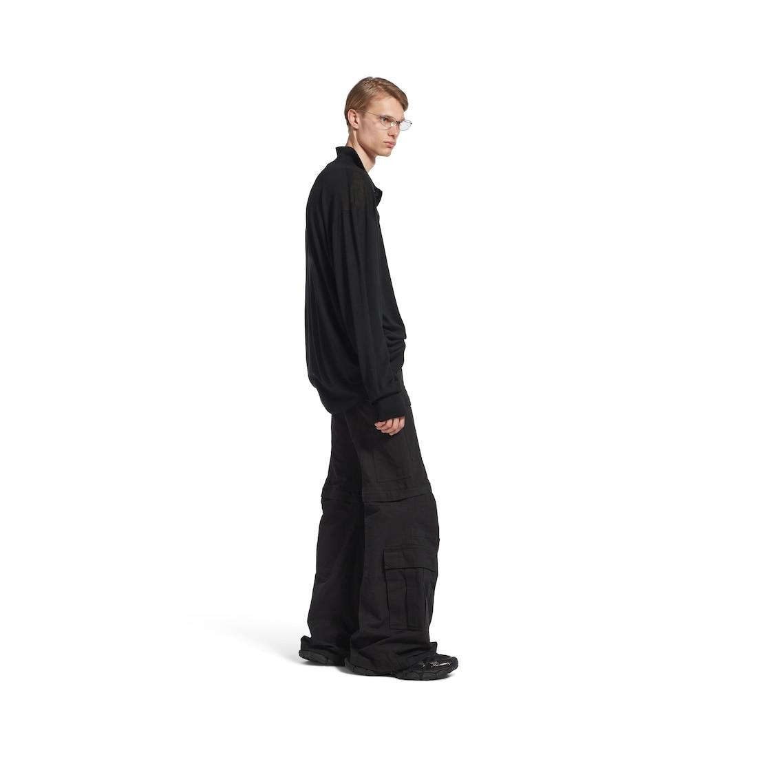 Flared Cargo Pants in Black Product Image
