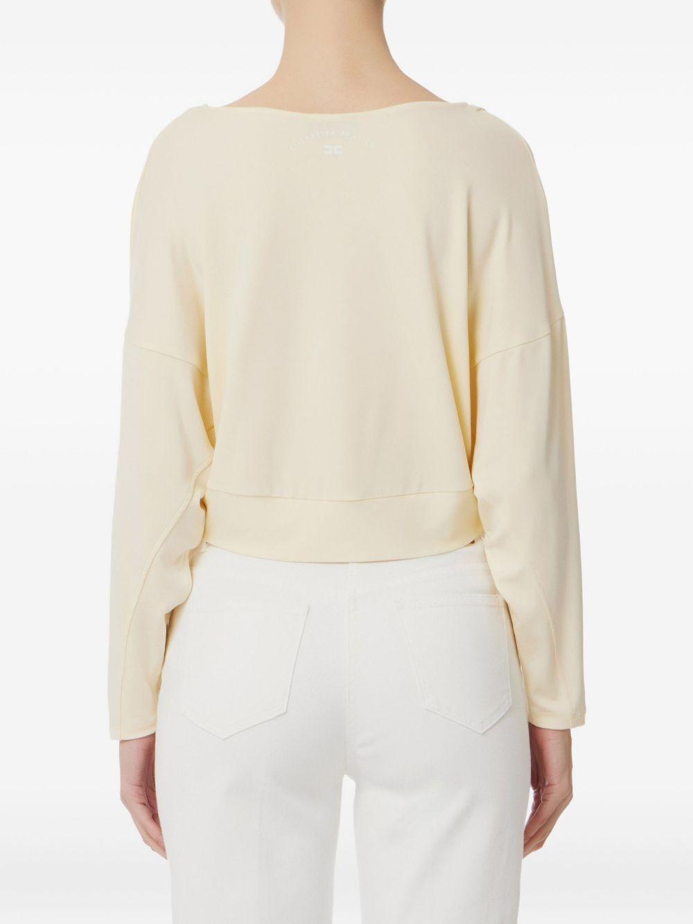 knot-detail long-sleeves T-shirt Product Image