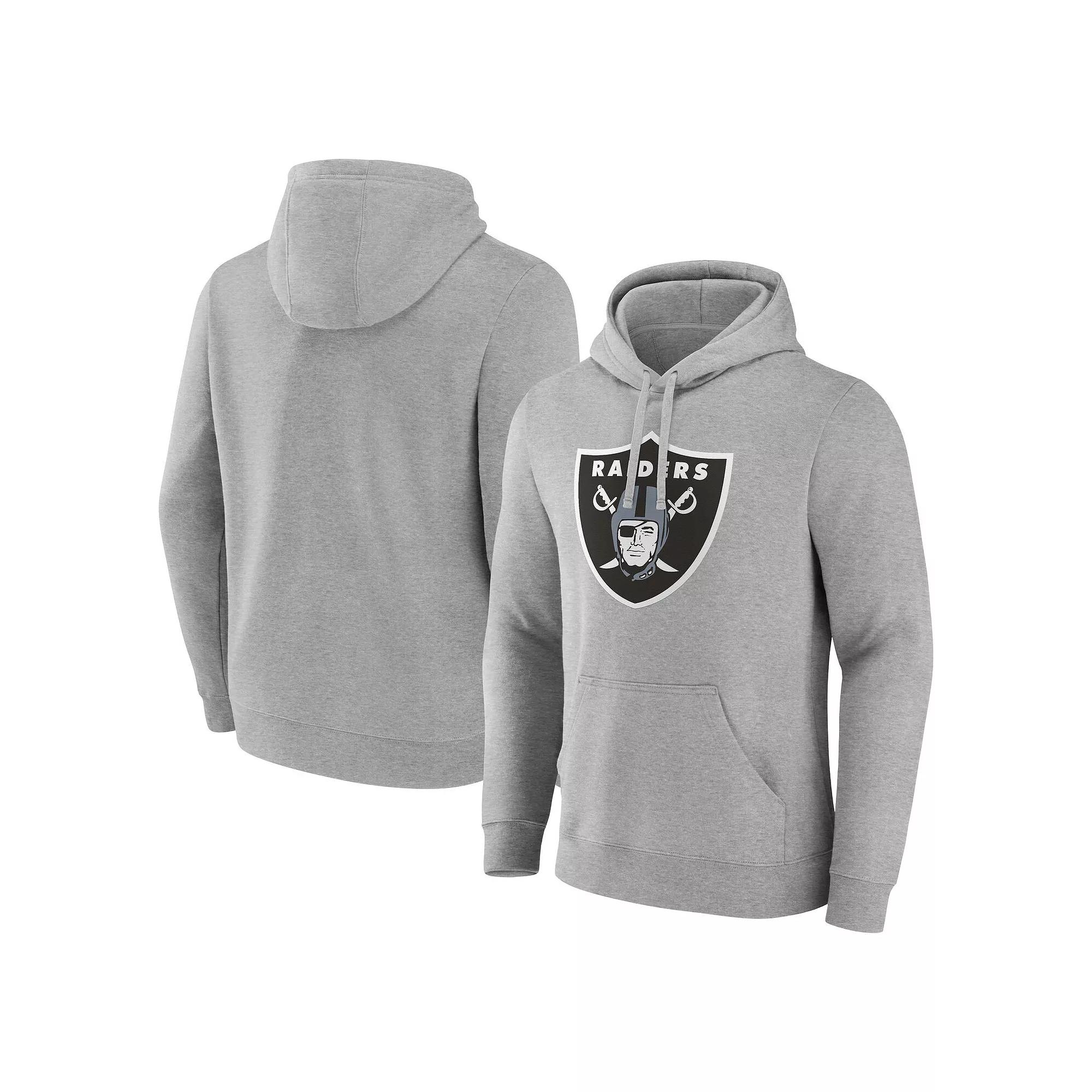 Men's Fanatics Heather Gray Las Vegas Raiders Deliver Fleece Pullover Hoodie, Size: Small, Lvr Grey Product Image