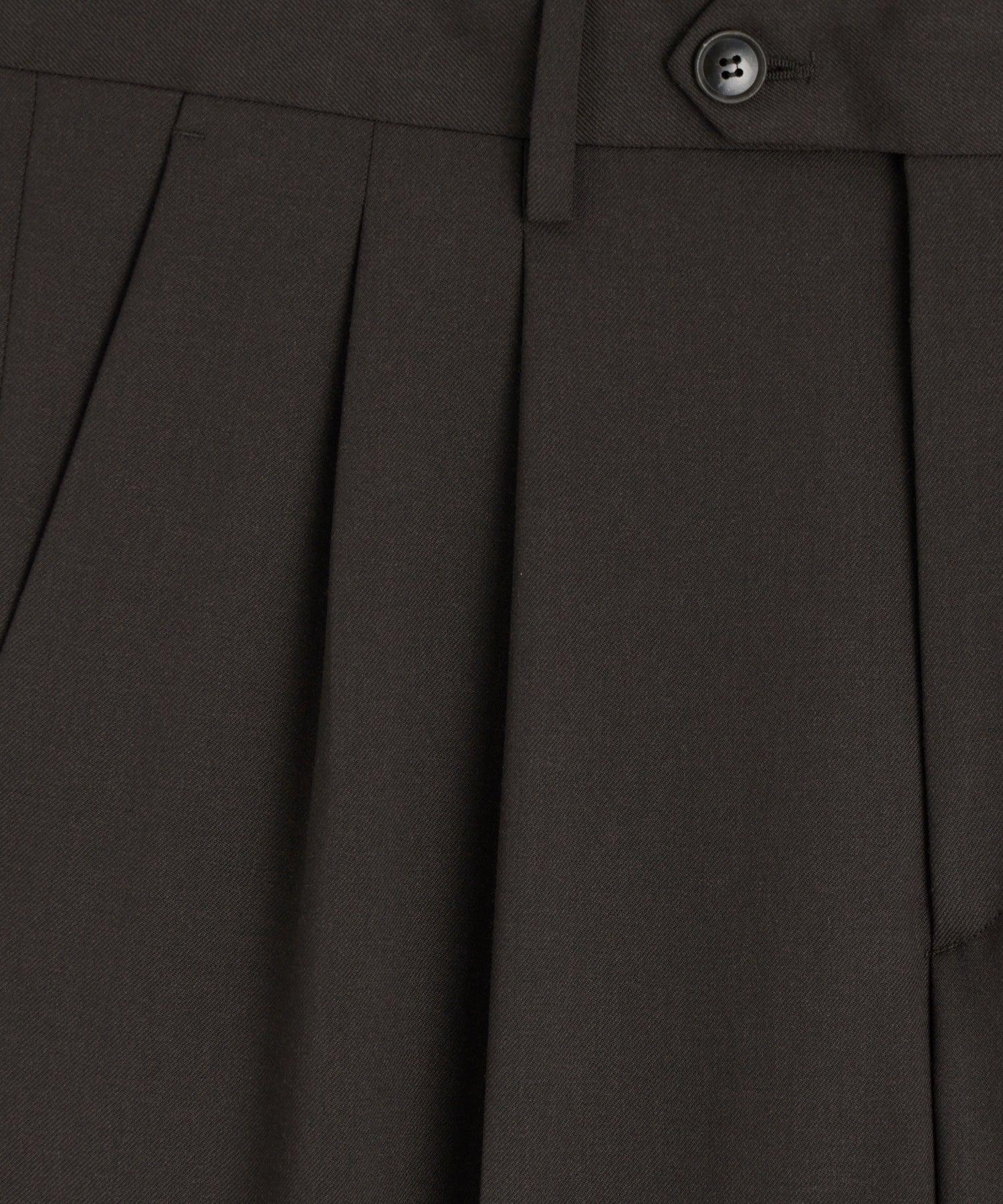 Italian Gabardine Wythe Jacket in Dark Brown Product Image