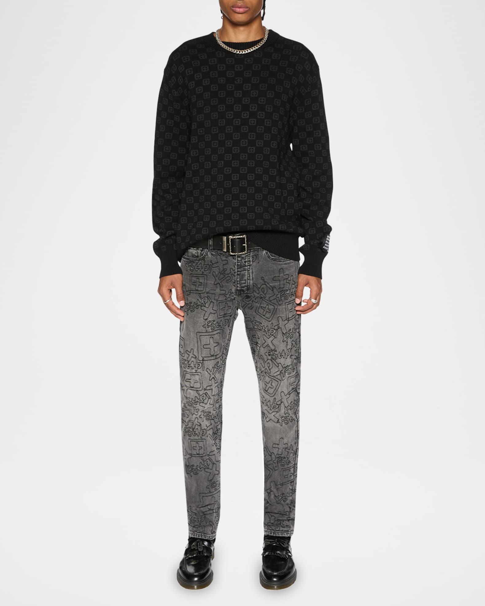 Mens Box Knit Sweater Product Image