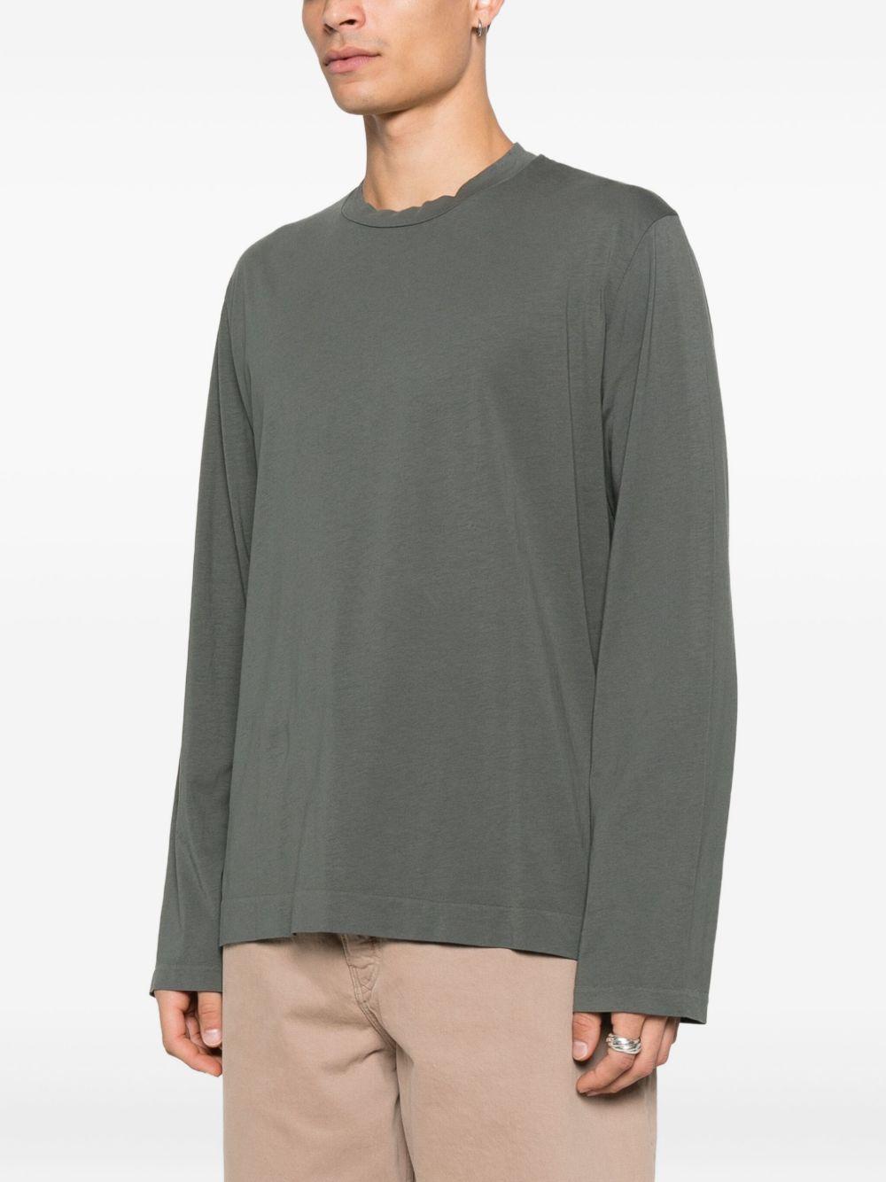OUR LEGACY Cotton Long Sleeve T-shirt In Gray Product Image