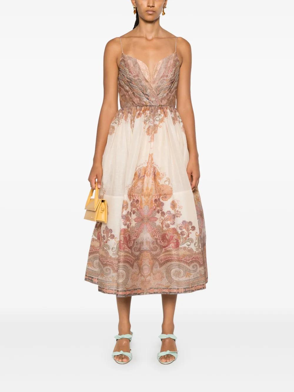 Illustration midi dress Product Image