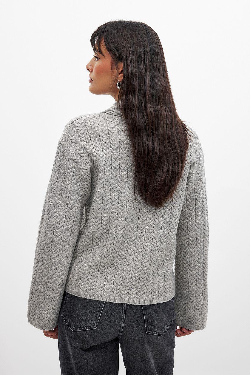 Cable Knitted Cardigan Product Image