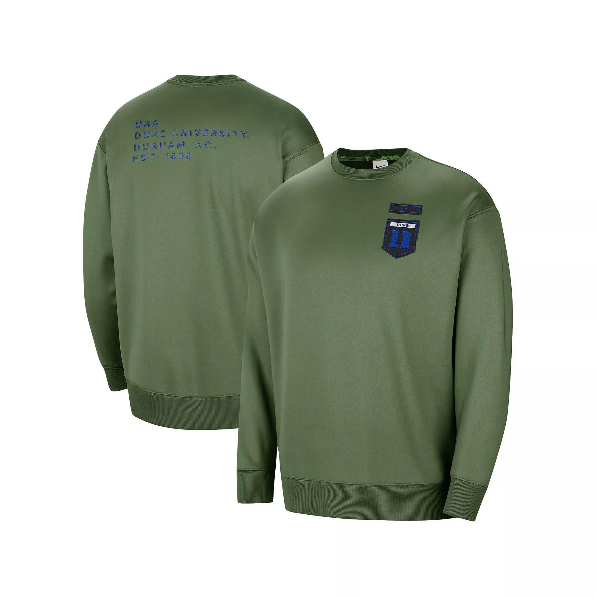 Women's Nike Olive Penn State Nittany Lions Military Collection All-Time Performance Crew Pullover Sweatshirt, Size: XS, Team Product Image