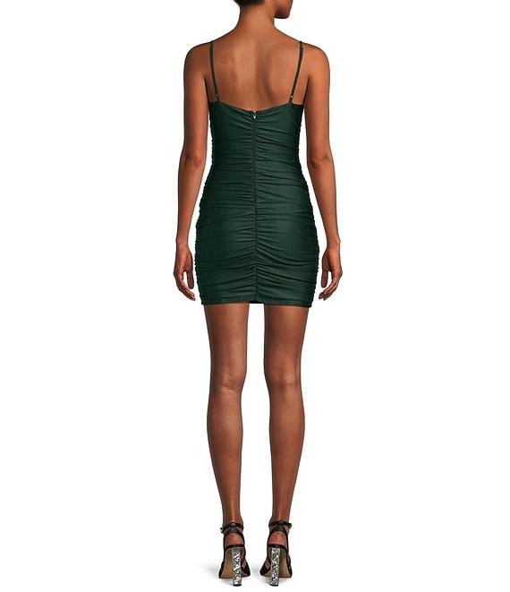 Honey and Rosie Sateen Long Sleeve Sweetheart Dress Product Image