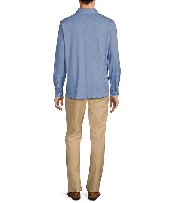 Hart Schaffner Marx State Street Essentials Albini 4FLEX Long Sleeves Mini Tile Spread Collar Coat Front Shirt Product Image