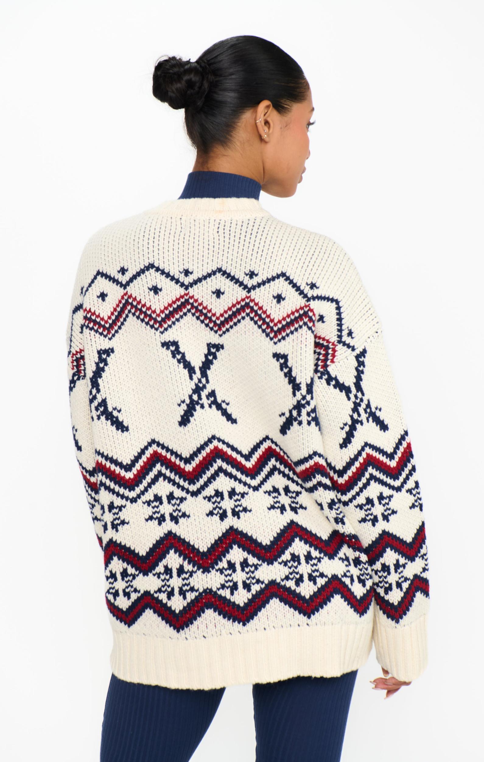 Ski in Sweater ~ Cream Ski Knit Product Image