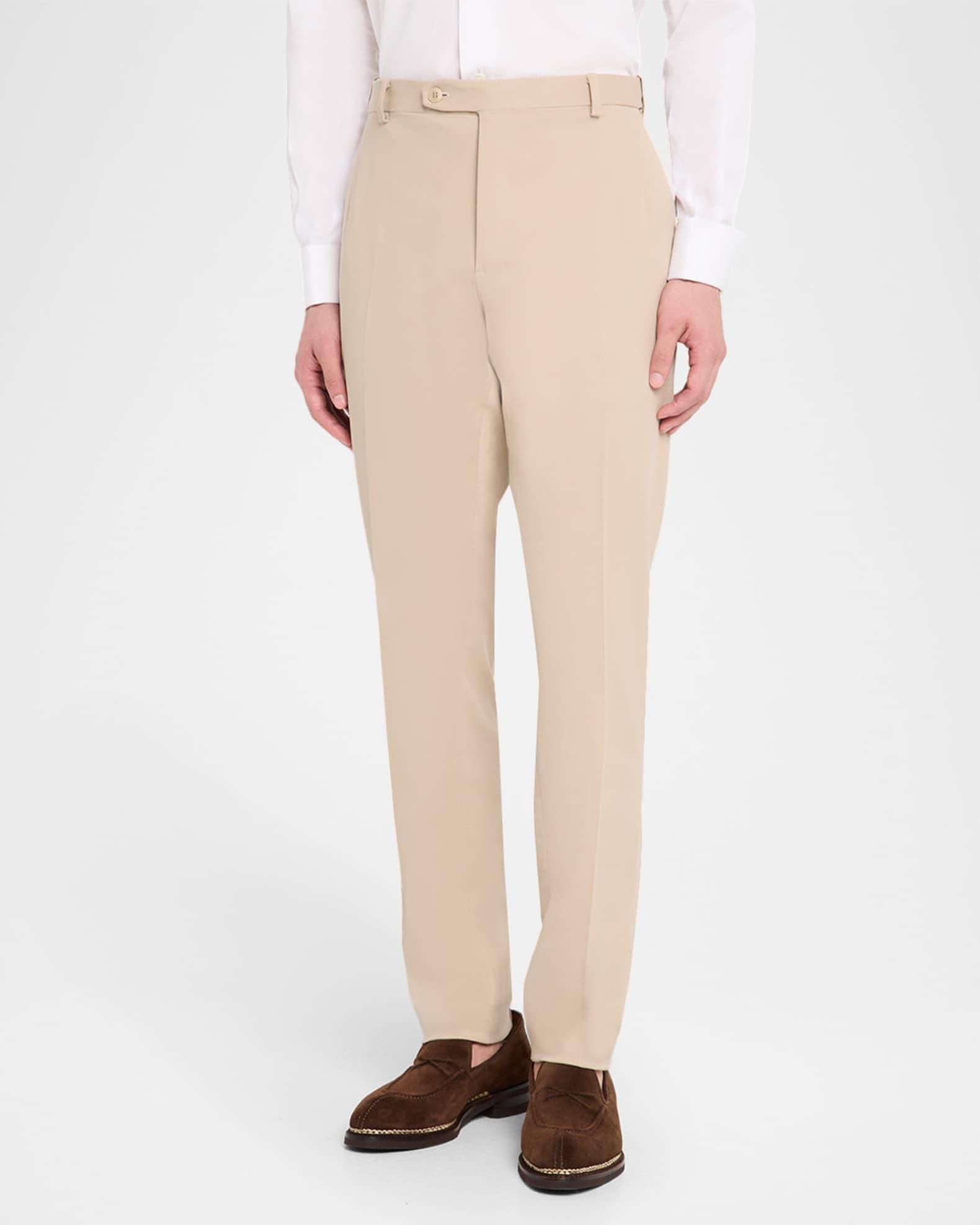 Men's Twill Modern-Fit Formal Pants Product Image