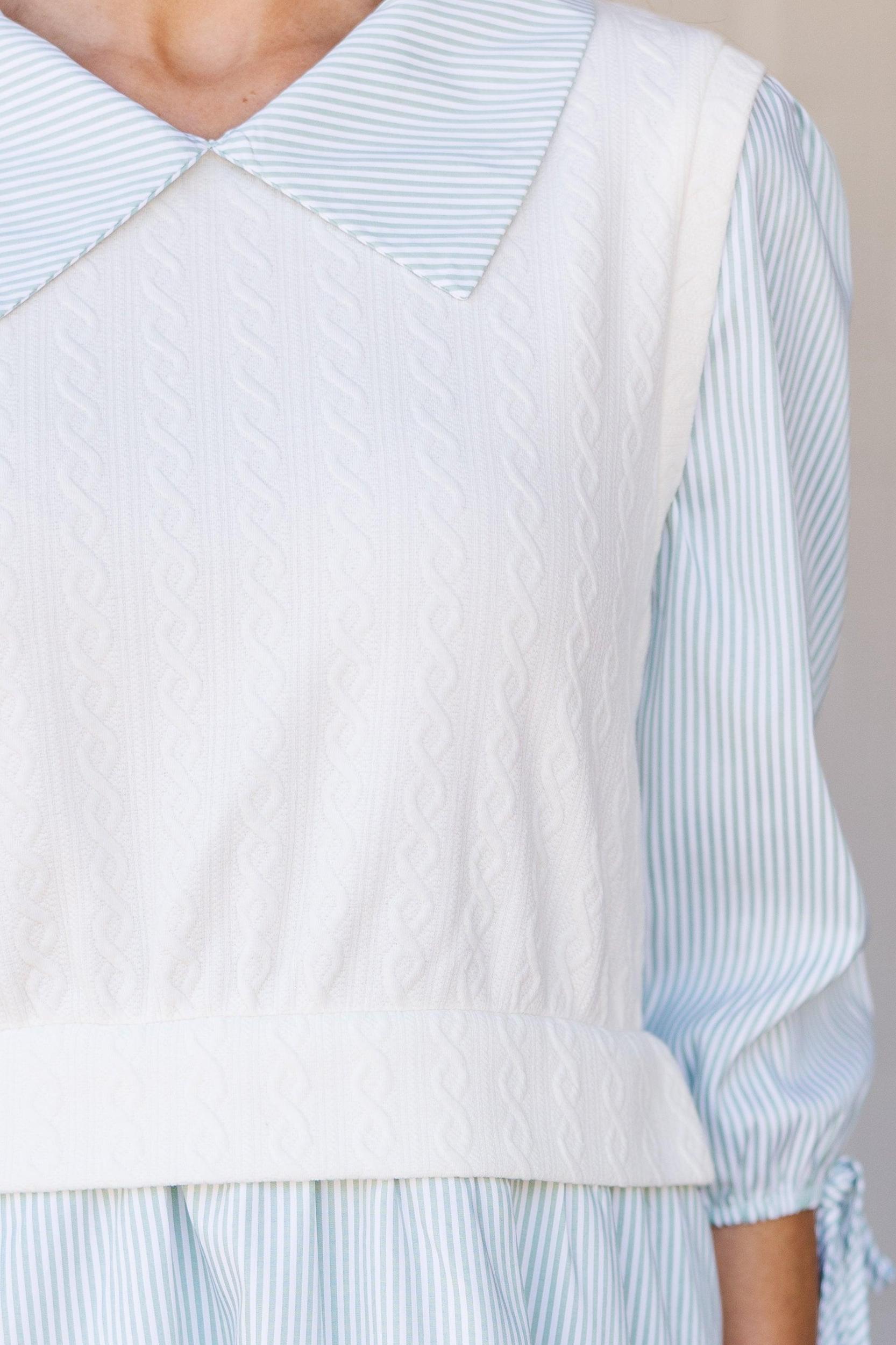 Out For Fun Sand Striped Dress Female Product Image