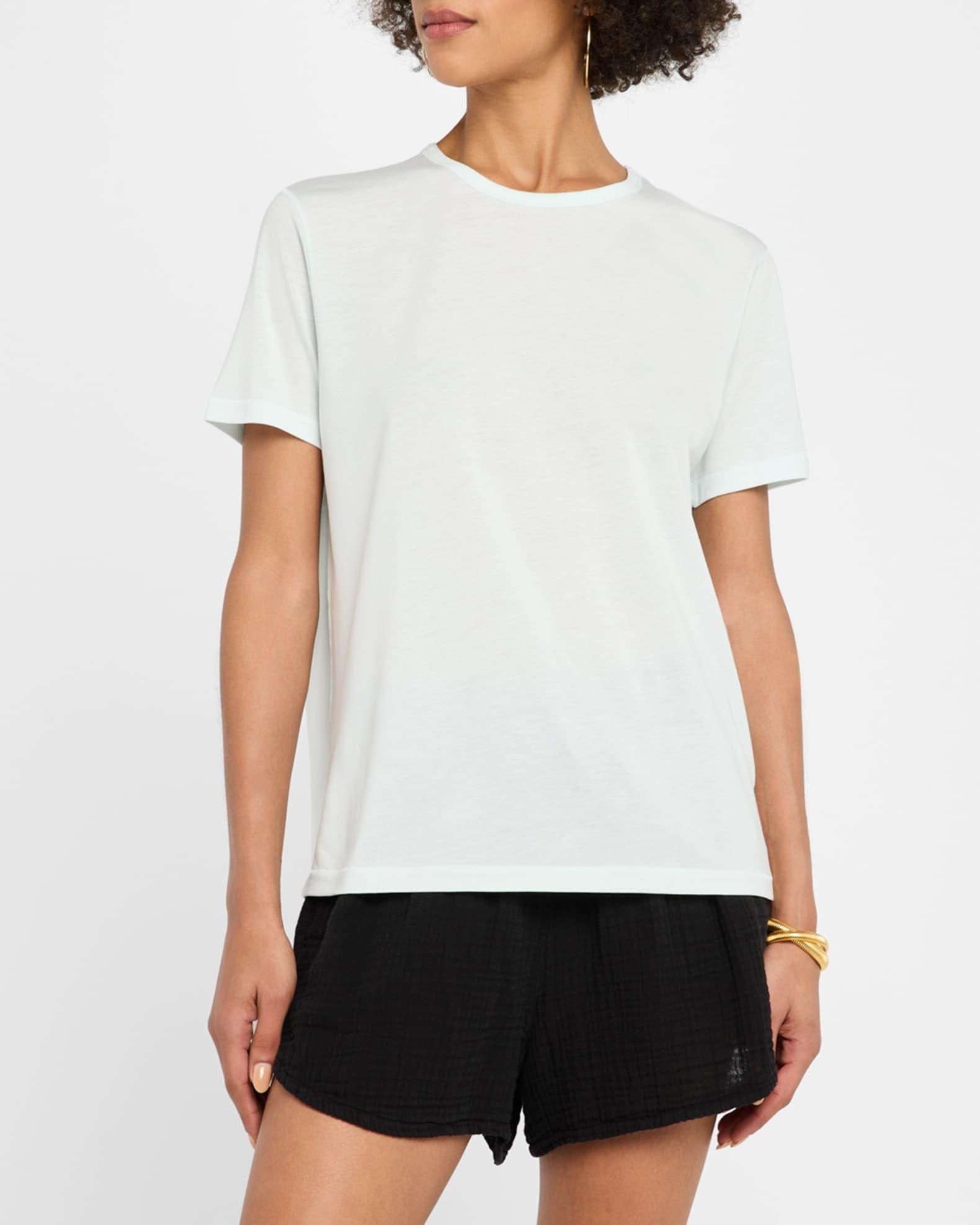 Lyocell Cotton Semi-Relaxed Short-Sleeve Crewneck tee Product Image