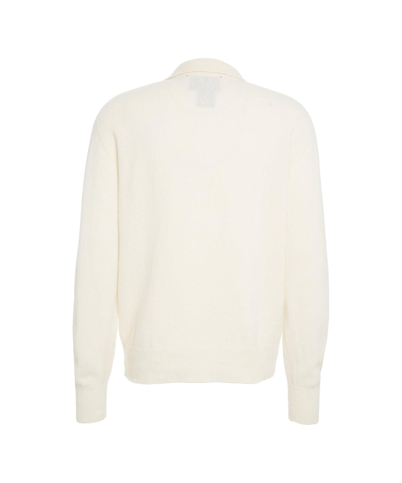 Sweater with polo collar Product Image