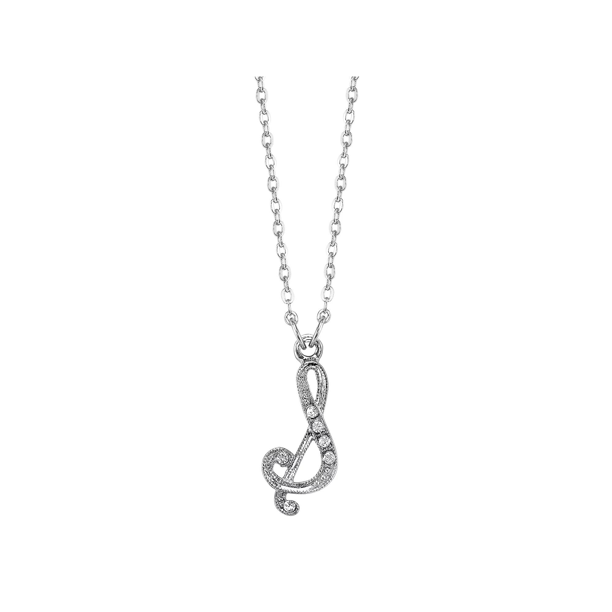 1928 Script Initial Necklace, Womens Product Image
