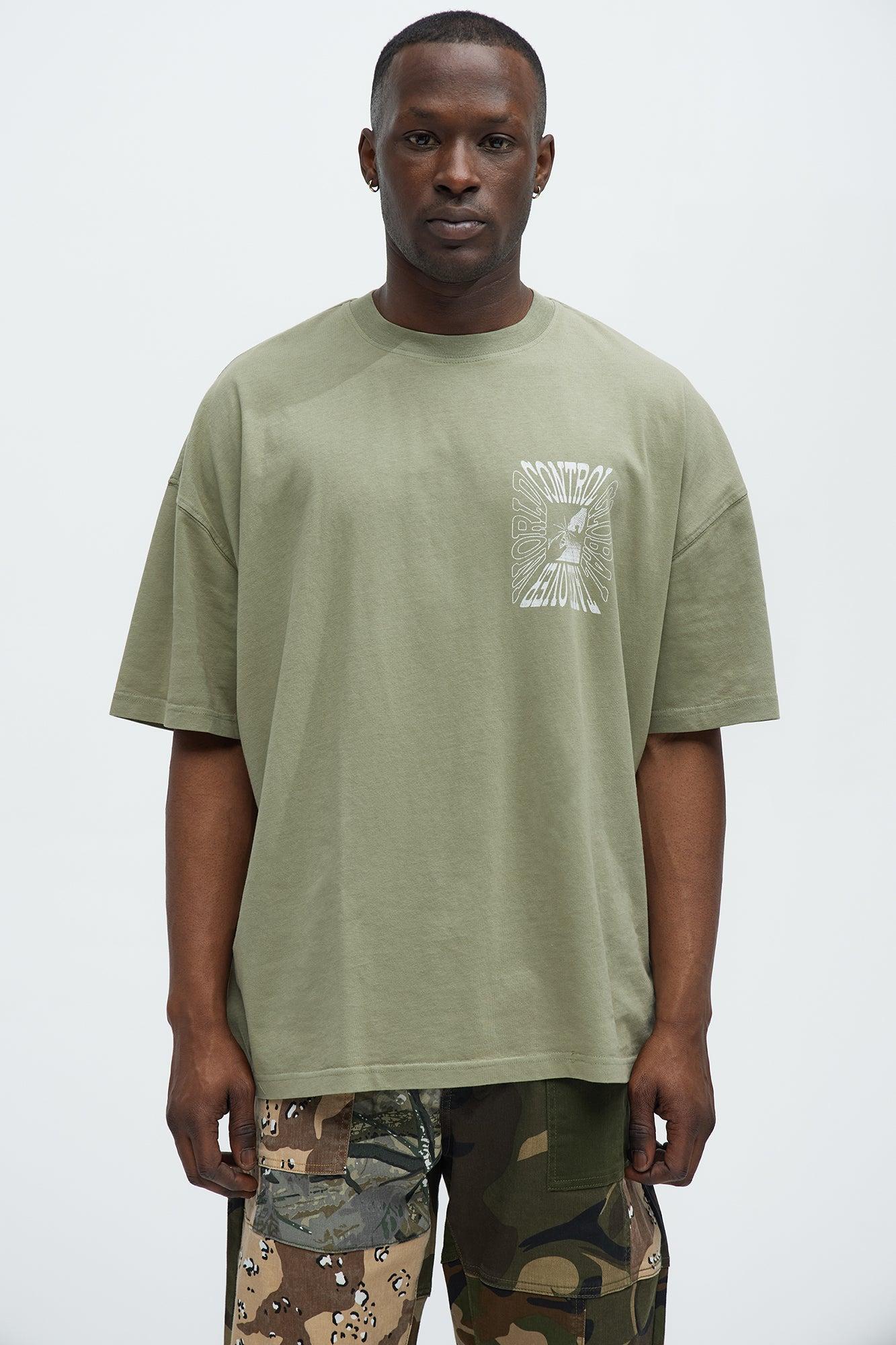 World Control Oversized Short Sleeve Tee - Olive Product Image