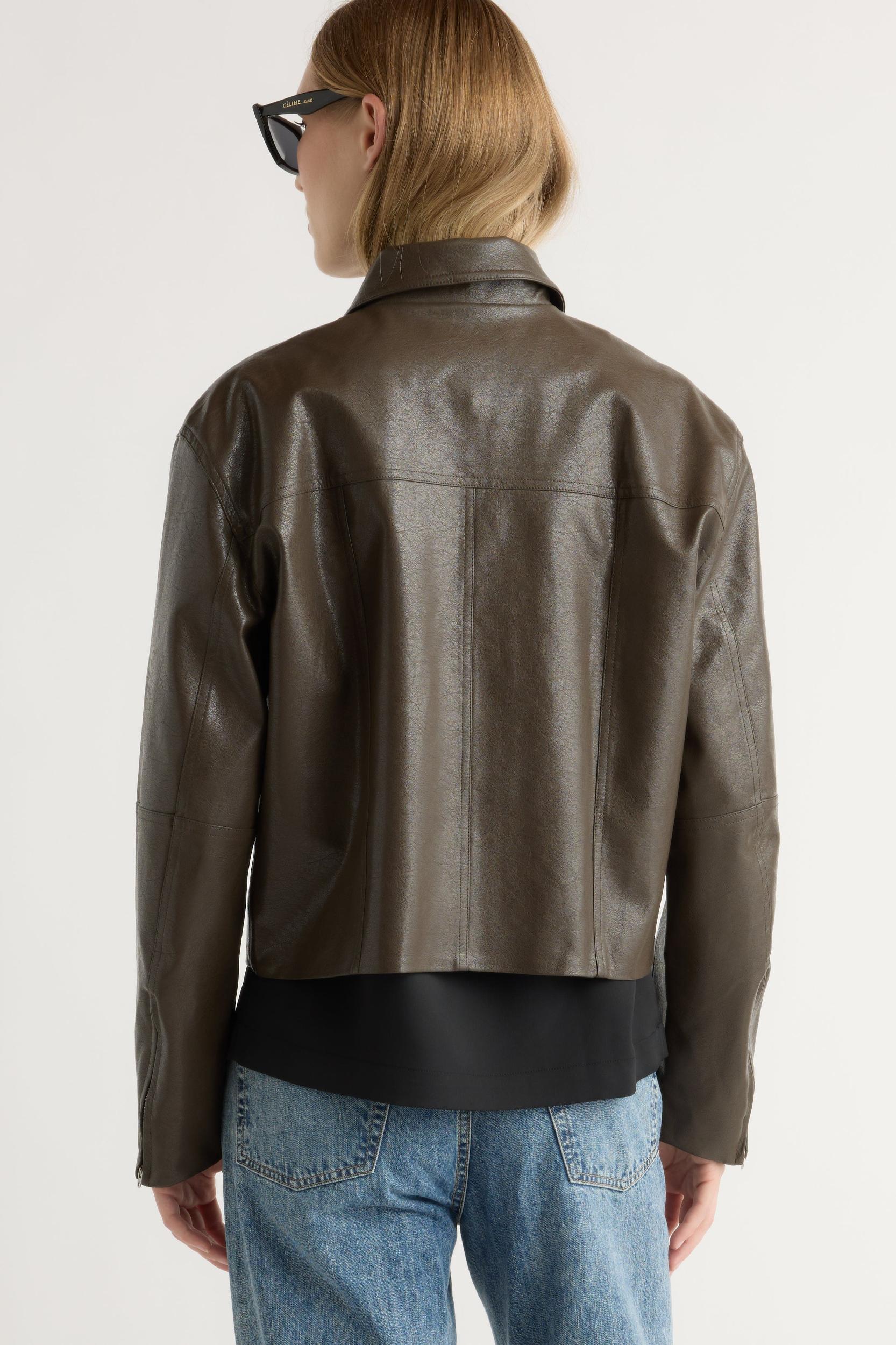 Halle Vegan Leather Jacket Product Image