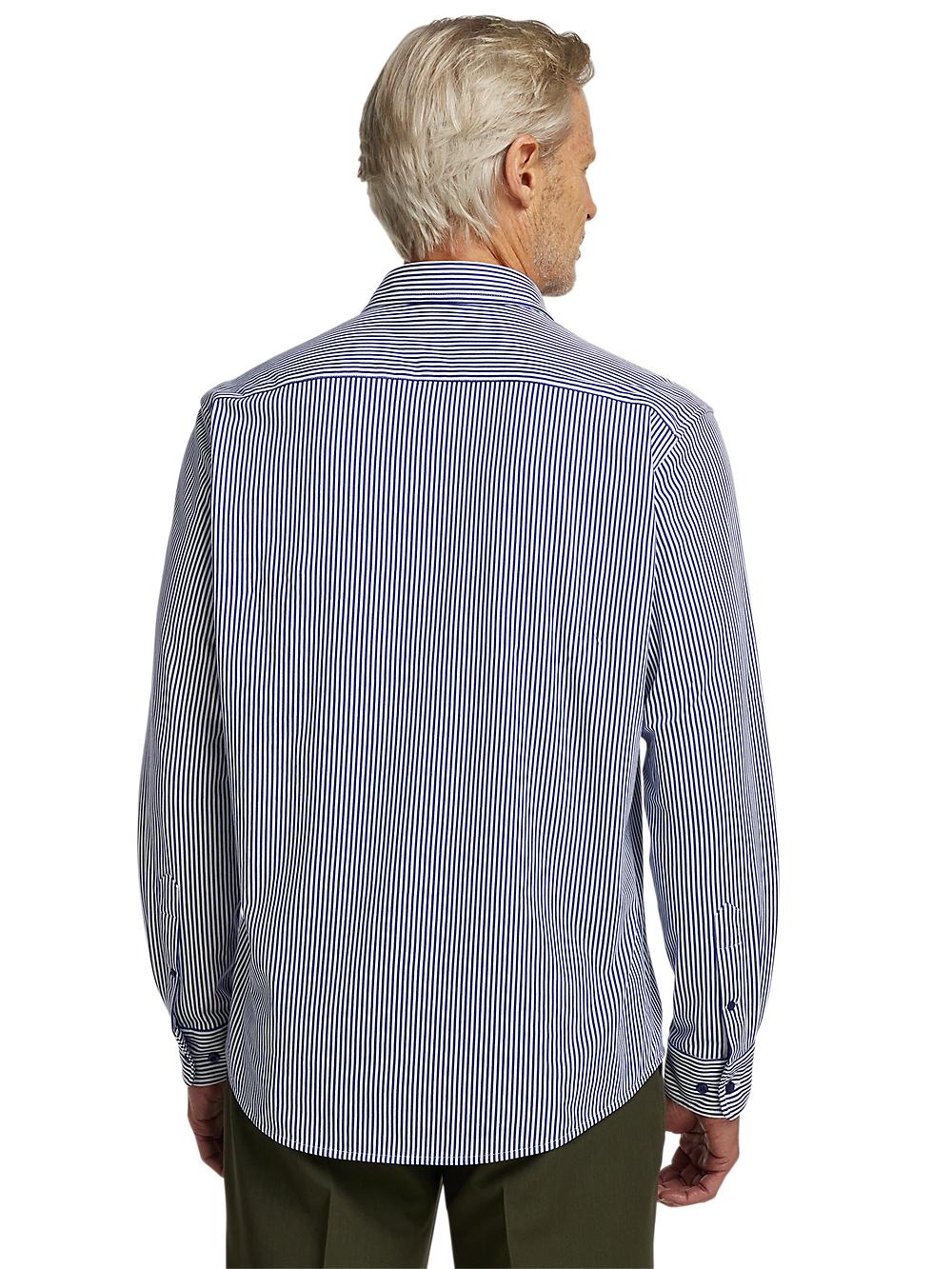 Cotton Button Front Polo - Blue Product Image