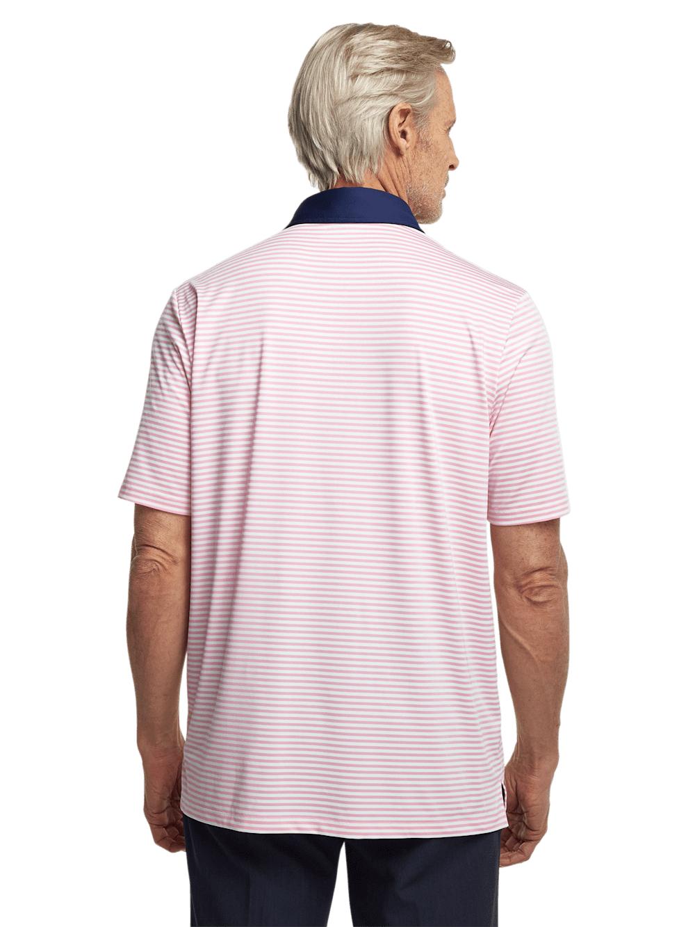 Performance Blend Three Button Polo - Pink Product Image