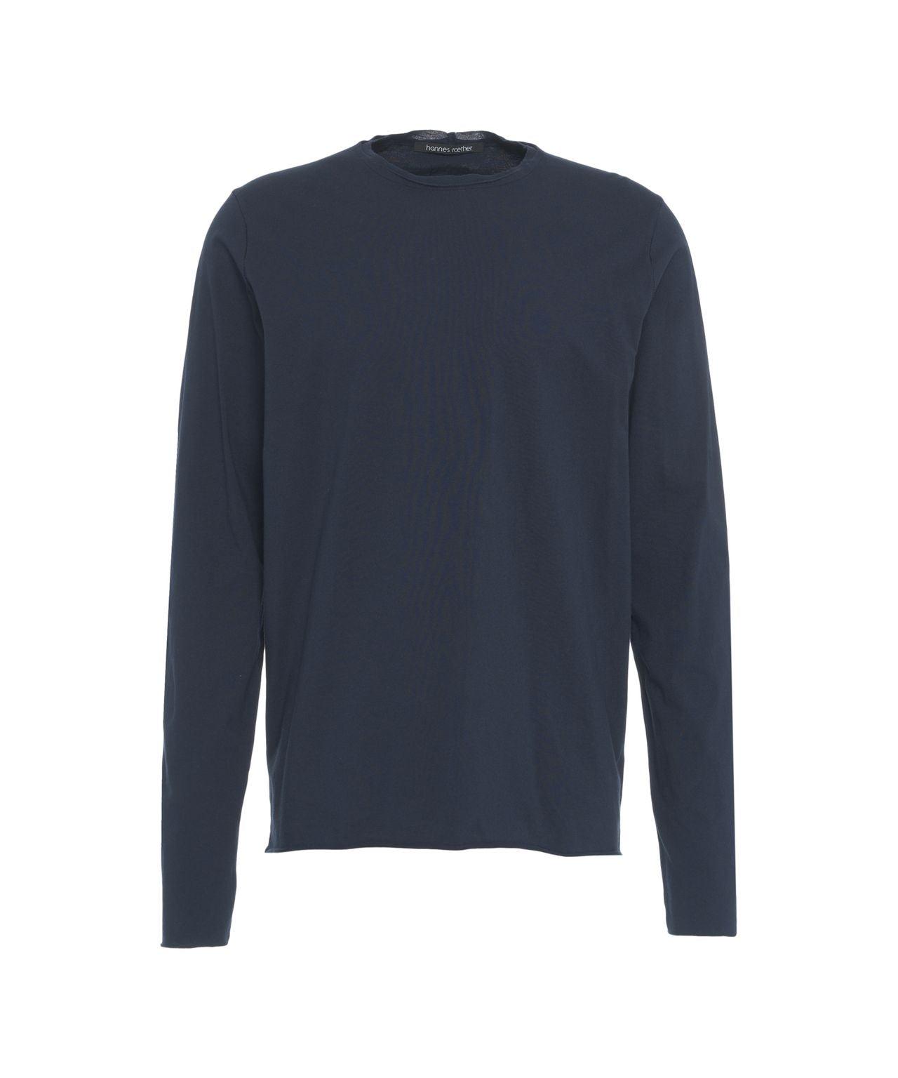 Long sleeve shirt with open edges Product Image